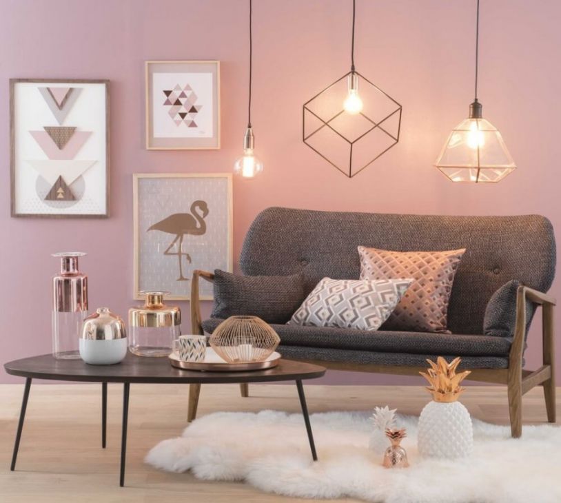 Beautiful Rose Gold Living Room You Can Picture Yourself Living In