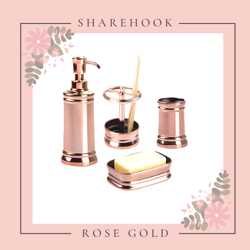 Rose Gold Bathroom Accessories - Sharehook